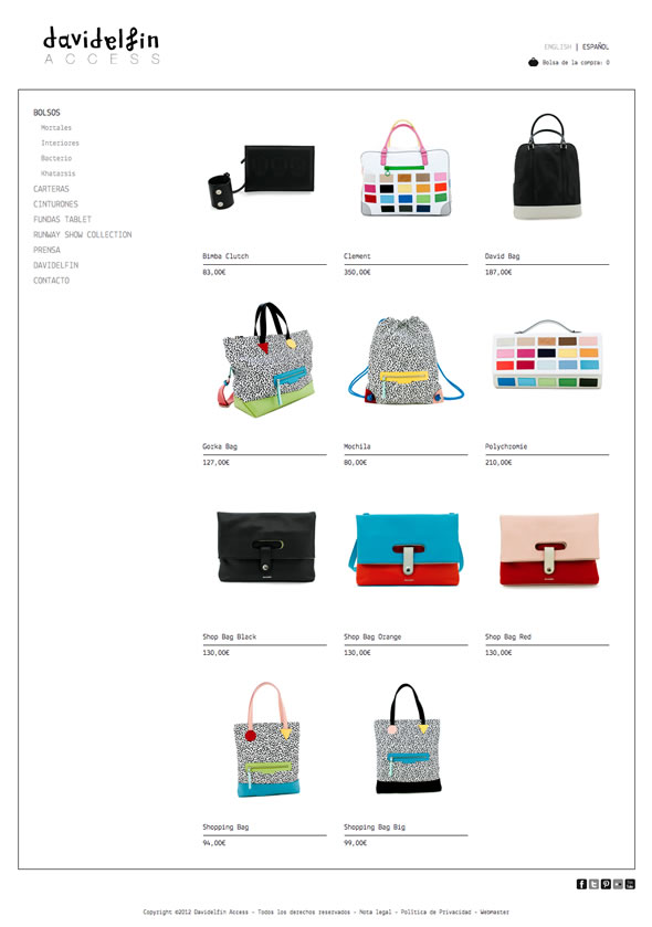 DAVIDELFIN ACCESS DESARROLLO WEB TIENDA ONLINE - SHOP ONLINE