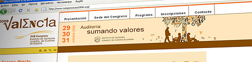 PÁGINA WEB DEL XVII CONGRESO NACIONAL DE AUDITORÍA