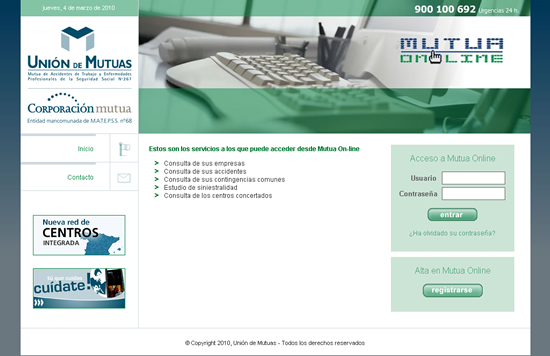 Nueva aplicación web de CSnet para Unión de Mutuas - Mutua online